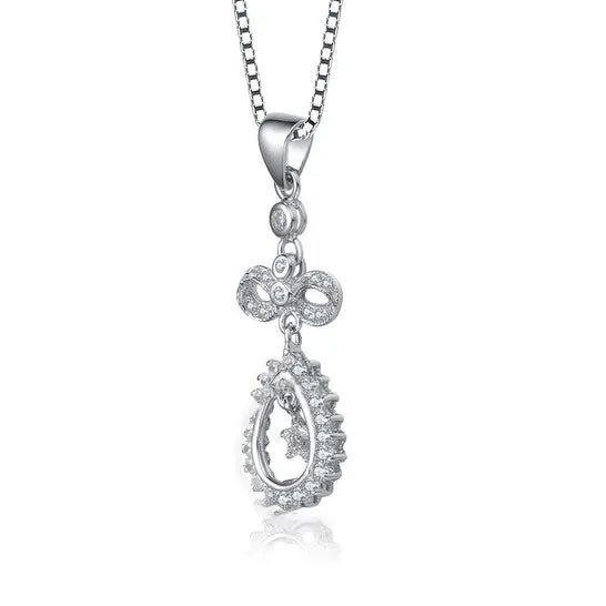 Original Megan Walford Sterling Silver Round Cubic Zirconia Infinity Pendant Necklace JMS always Necklaces Original Megan Walford Sterling Silver Round Cubic Zirconia Infinity Pendant Necklace JMS always Necklaces