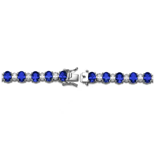 Original Megan Walford Sterling Silver with Oval Cubic Zirconia Tennis Bracelet JMS always Bracelets Original Megan Walford Sterling Silver with Oval Cubic Zirconia Tennis Bracelet JMS always Bracelets
