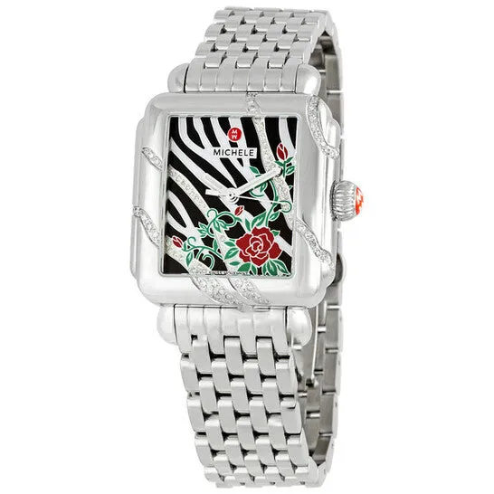 Original Michele Deco Safari Zebra Rose Ladies Watch MWW06T000014 JMS always Watches Original Michele Deco Safari Zebra Rose Ladies Watch MWW06T000014 JMS always Watches