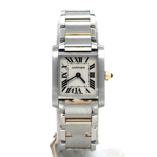 Original Preowned Cartier Tank Silver Grained Dial Ladies Watch W51007Q4 JMS always Watches Original Preowned Cartier Tank Silver Grained Dial Ladies Watch W51007Q4 JMS always Watches