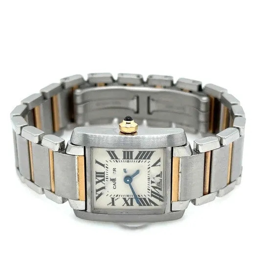 Original Preowned Cartier Tank Silver Grained Dial Ladies Watch W51007Q4 JMS always Watches Original Preowned Cartier Tank Silver Grained Dial Ladies Watch W51007Q4 JMS always Watches