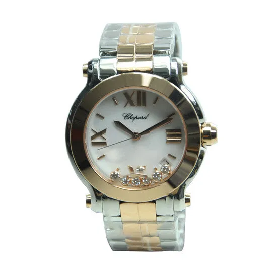 Original Preowned Chopard Happy Sport II White 7 Floating Diamonds Dial Ladies Watch 2784889001 JMS always Watches Original Preowned Chopard Happy Sport II White 7 Floating Diamonds Dial Ladies Watch 2784889001 JMS always Watches