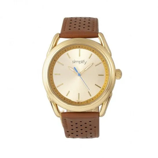 Original Simplify The 5900 Gold Dial Camel Leather Watch sim5903 JMS always Watches Original Simplify The 5900 Gold Dial Camel Leather Watch sim5903 JMS always Watches