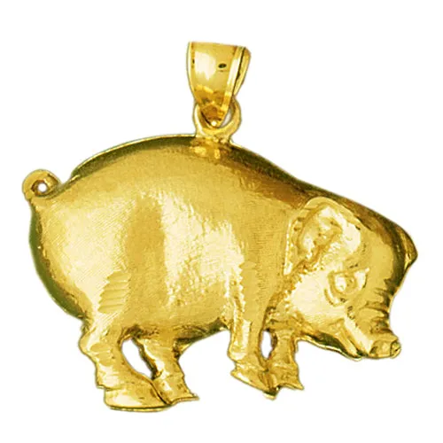 PreStyled Sets Goldia 14K Gold Piggy Pendant