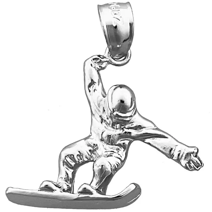 PreStyled Sets Goldia 14K Gold Snowboarder Pendant