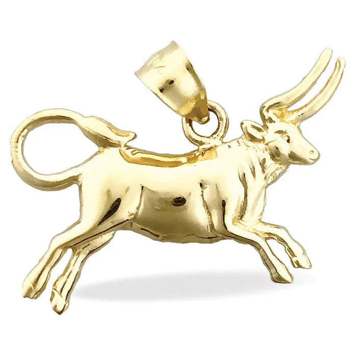 PreStyled Sets Goldia 14K Gold Zodiac Taurus Pendant