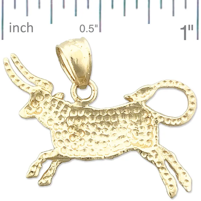 PreStyled Sets Goldia 14K Gold Zodiac Taurus Pendant