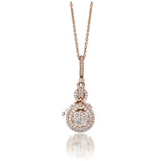 PreStyled Sets Original Le Vian Pendant Vanilla Diamonds set in 14K Strawberry Gold P16013WH JMS always PreStyled Sets Original Le Vian Pendant Vanilla Diamonds set in 14K Strawberry Gold P16013WH JMS always