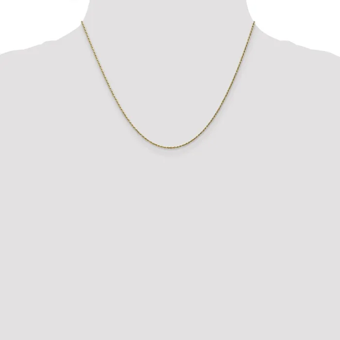 QGold 10K Yellow Gold 95mm Carded Cable Rope Chain Necklace Necklaces QGold 10K Yellow Gold 95mm Carded Cable Rope Chain Necklace Necklaces