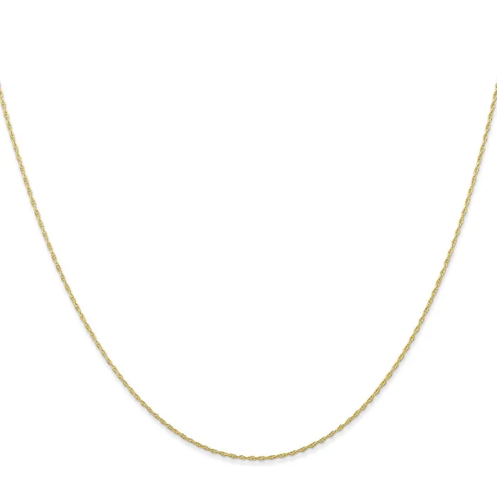 QGold Necklaces 10K Yellow Gold 5mm Carded Cable Rope Chain Necklace QGold Necklaces 10K Yellow Gold 5mm Carded Cable Rope Chain Necklace