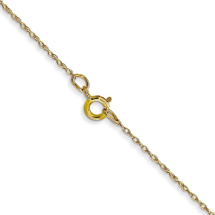 QGold Necklaces 10K Yellow Gold 5mm Carded Cable Rope Chain Necklace QGold Necklaces 10K Yellow Gold 5mm Carded Cable Rope Chain Necklace