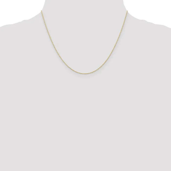 QGold Necklaces 10K Yellow Gold 5mm Carded Cable Rope Chain Necklace QGold Necklaces 10K Yellow Gold 5mm Carded Cable Rope Chain Necklace