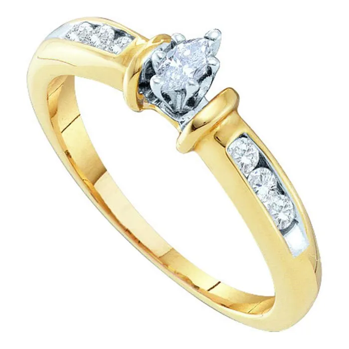 Rings 10k Yellow Gold Marquise Diamond Solitaire Bridal Engagement Ring 14 Cttw gndatlanta Rings 10k Yellow Gold Marquise Diamond Solitaire Bridal Engagement Ring 14 Cttw gndatlanta