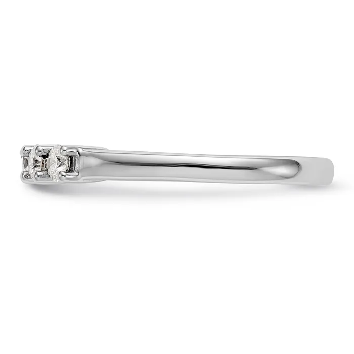 Rings 14K White Gold 5 Stone Diamond Band Goldiacom