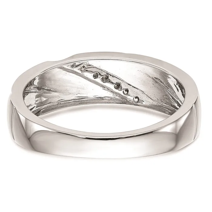 Rings 14K White Gold Complete Real Diamond Trio Ladies Wedding Band Goldiacom