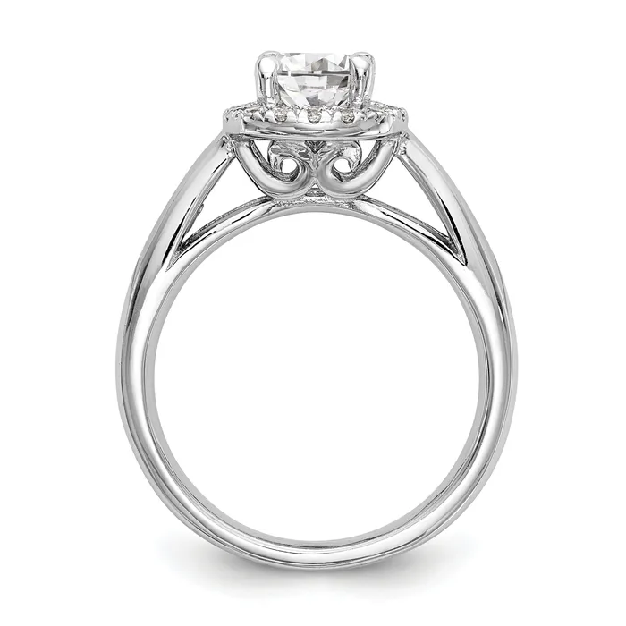 Rings 14k White Gold Round Halo Simulated Diamond Engagement Ring Goldiacom Rings 14k White Gold Round Halo Simulated Diamond Engagement Ring Goldiacom
