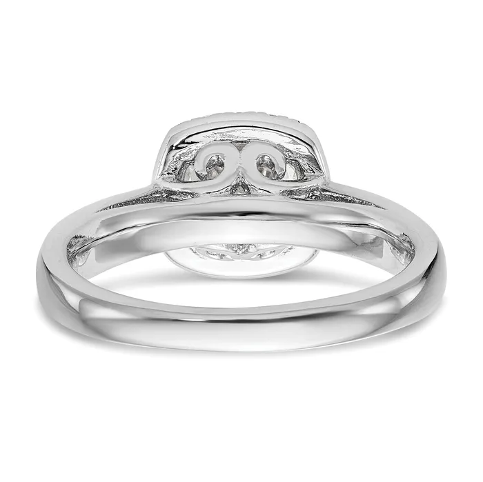 Rings 14k White Gold Round Halo Simulated Diamond Engagement Ring Goldiacom Rings 14k White Gold Round Halo Simulated Diamond Engagement Ring Goldiacom