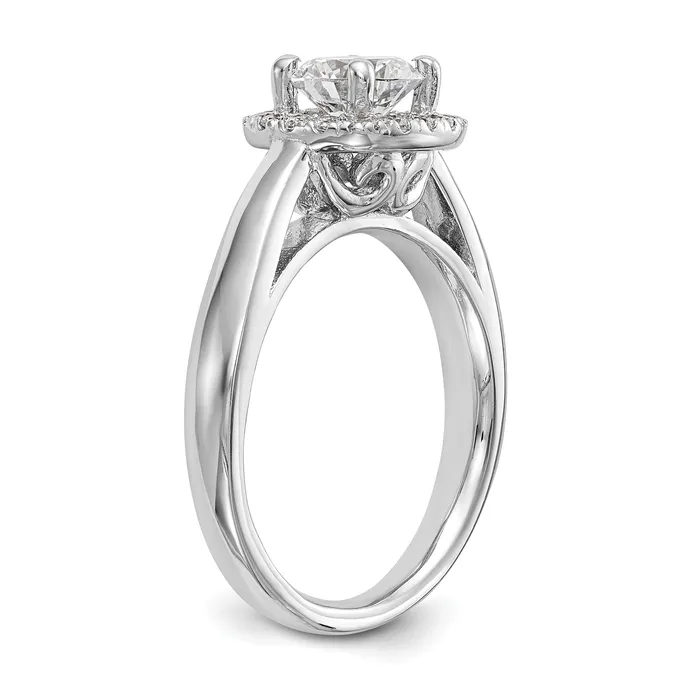 Rings 14k White Gold Round Halo Simulated Diamond Engagement Ring Goldiacom Rings 14k White Gold Round Halo Simulated Diamond Engagement Ring Goldiacom