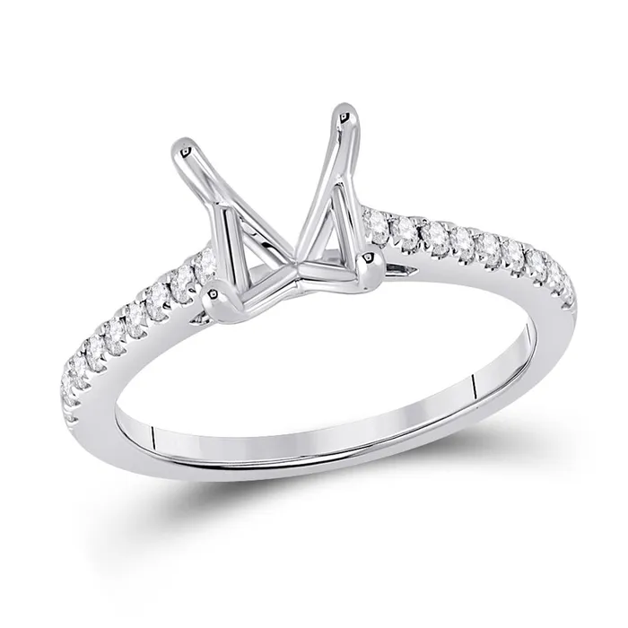 Rings gndatlanta 14k White Gold Round Diamond 2 Ct Rd Center Bridal SemiMount Ring 14 Cttw Rings gndatlanta 14k White Gold Round Diamond 2 Ct Rd Center Bridal SemiMount Ring 14 Cttw