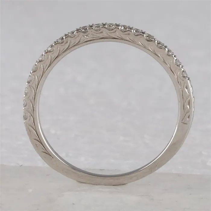 Rings gndatlanta 14k White Gold Round Diamond Bridal Wedding Ring Set 112 Cttw