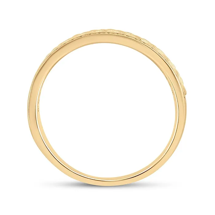 Rings gndatlanta 14k Yellow Gold Round Diamond Wedding Braid Band Ring 13 Cttw