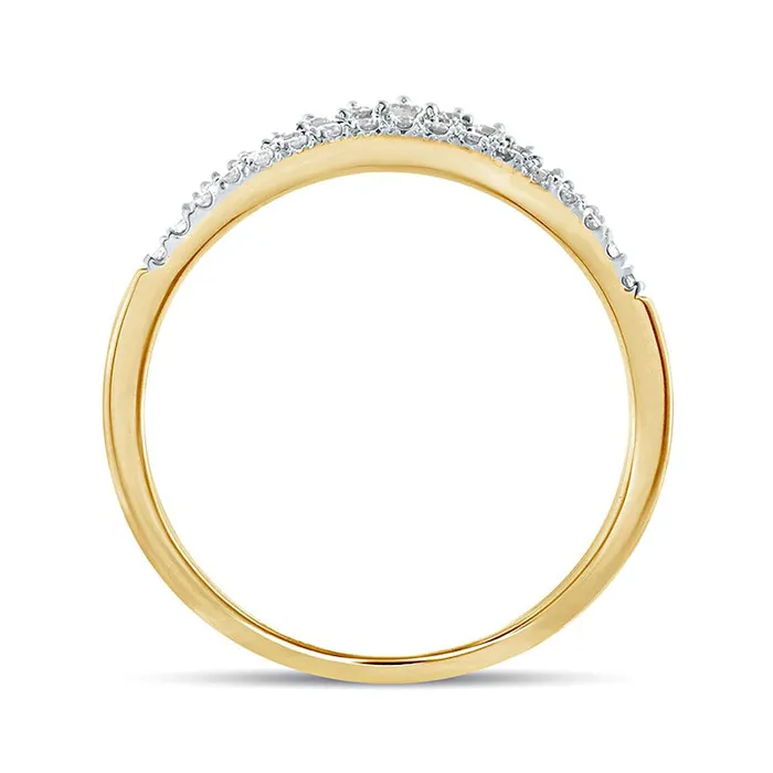 Rings Goldia 020 CT TW Natural Diamond Crown Contour Antique VintageStyle Anniversary Band in Solid 10K Yellow Gold Rings Goldia 020 CT TW Natural Diamond Crown Contour Antique VintageStyle Anniversary Band in Solid 10K Yellow Gold