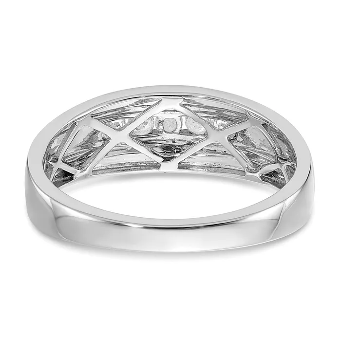 Rings Goldia 025ct CZ Solid Real 14k White Yellow Gold Mens Ring