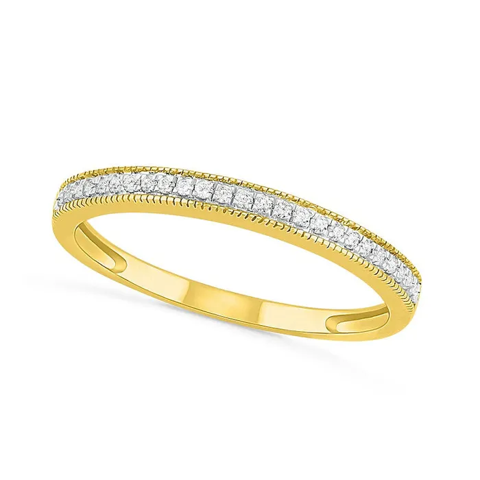 Rings Goldia 033 CT TW Oval Natural Diamond Scallop Frame Antique VintageStyle Bridal Engagement Ring Set in Solid 10K Yellow Gold Rings Goldia 033 CT TW Oval Natural Diamond Scallop Frame Antique VintageStyle Bridal Engagement Ring Set in Solid 10K Yellow Gold