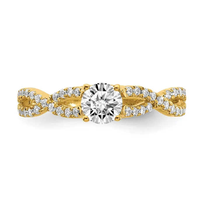 Rings Goldia 040ct CZ Solid Real 14k Engagement Ring