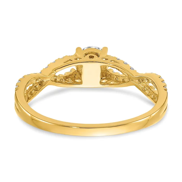 Rings Goldia 040ct CZ Solid Real 14k Engagement Ring