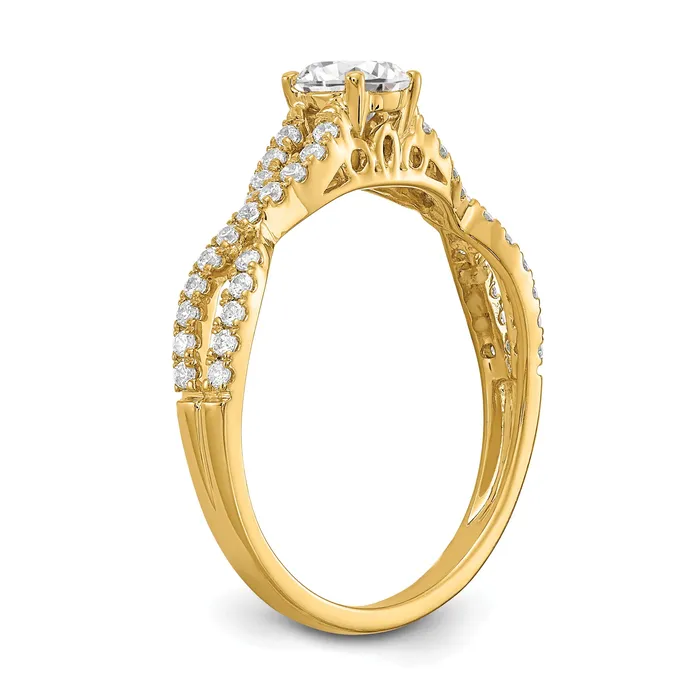 Rings Goldia 040ct CZ Solid Real 14k Engagement Ring