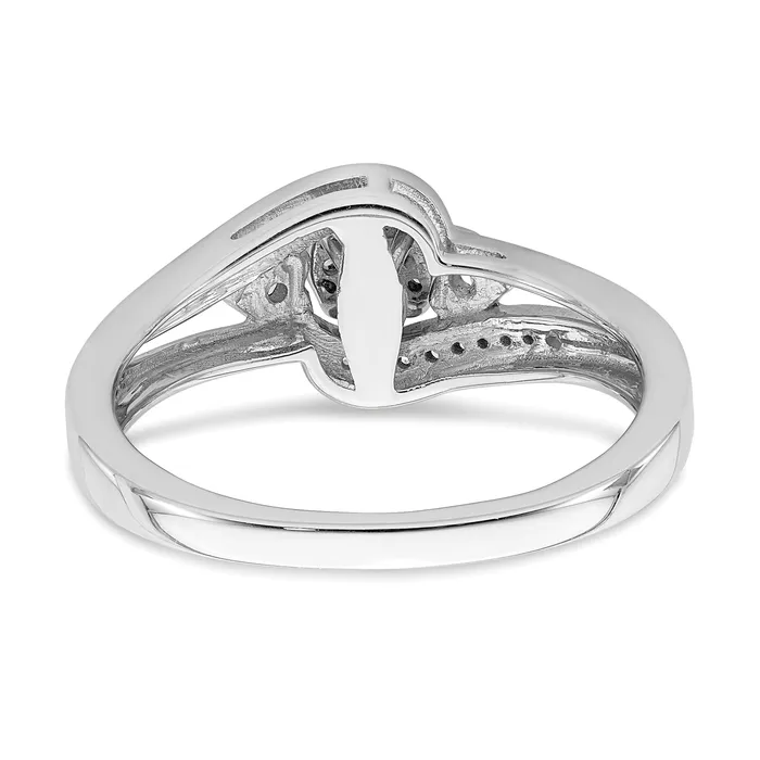 Rings Goldia 10k White Gold 15 Ct Lab Grown Diamond VSSI G Cluster Engagement Ring
