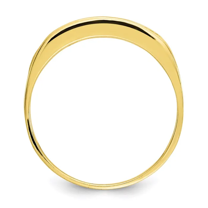 Rings Goldia 10K Yellow Gold CZ Polished Childs Ring