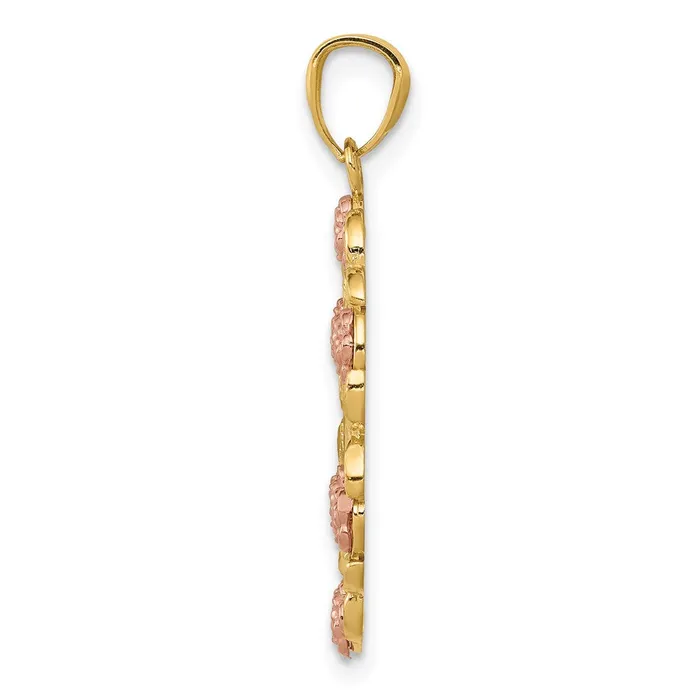 Rings Goldia 14k Twotone Gold Twotone Gold wWhite Rhodium Guadalupe Pendant