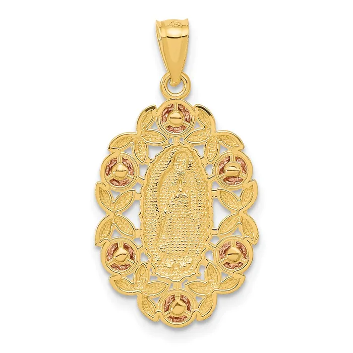 Rings Goldia 14k Twotone Gold Twotone Gold wWhite Rhodium Guadalupe Pendant