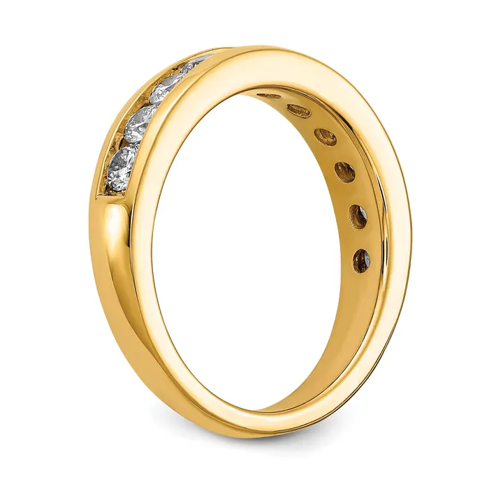 Rings Goldia 14k Yellow Gold 1 Ct Lab Grown Diamond VSSI G Channel Set Band Ring