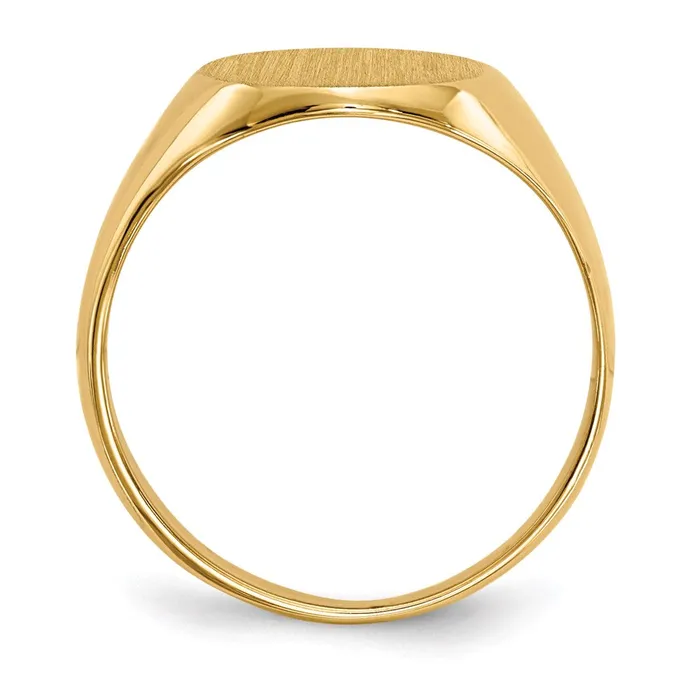 Rings Goldia 14K Yellow Gold 105x12mm Closed Back Signet Ring