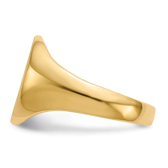 Rings Goldia 14K Yellow Gold 105x12mm Closed Back Signet Ring