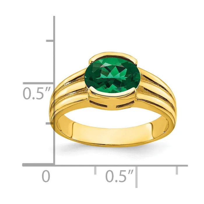 Rings Goldia 14K Yellow Gold 8x6mm Oval Mount St Helens ring