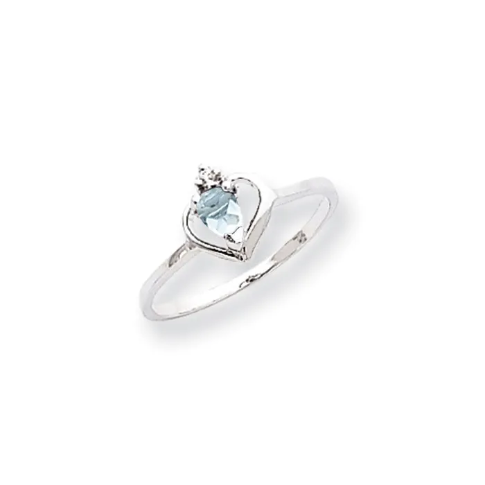 Rings Goldiacom 14k White Gold 5x3mm Pear Aquamarine AA Real Diamond ring Rings Goldiacom 14k White Gold 5x3mm Pear Aquamarine AA Real Diamond ring