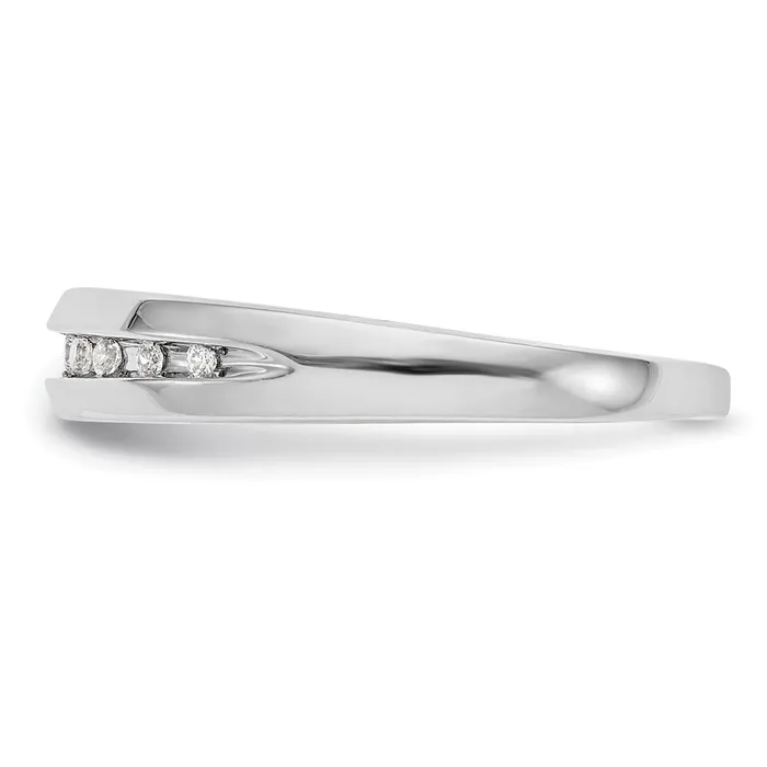 Rings Goldiacom 14K White Gold Real Diamond Mens Band
