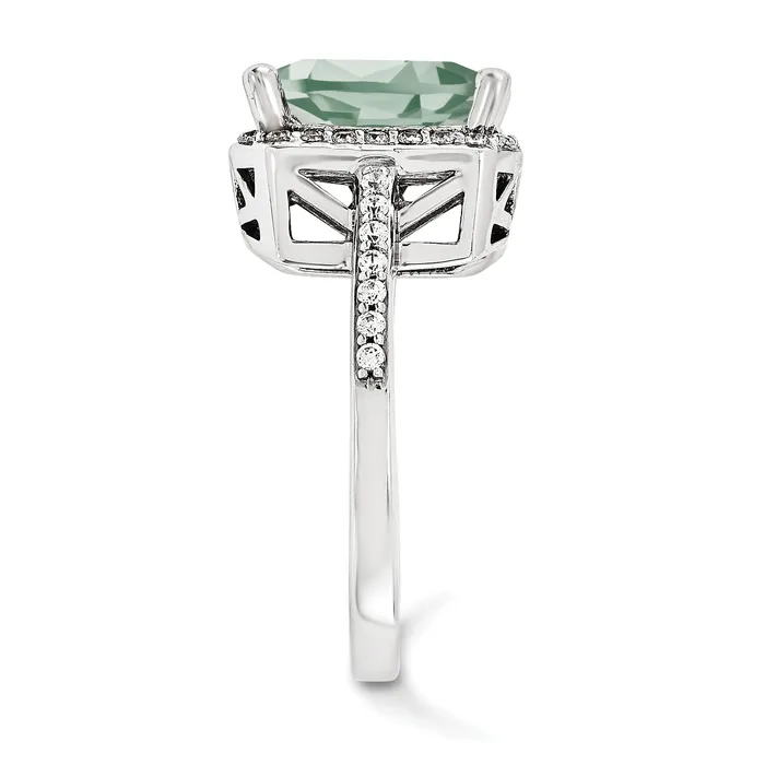 Rings Goldiacom 14KW AA Simulated Diamond Gemstone Ring
