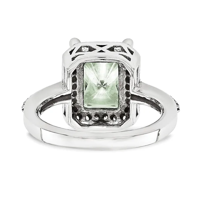 Rings Goldiacom 14KW AA Simulated Diamond Gemstone Ring