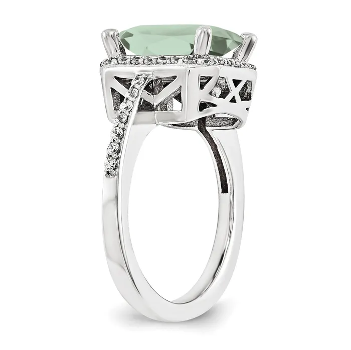 Rings Goldiacom 14KW AA Simulated Diamond Gemstone Ring