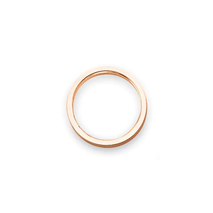 Rings Goldia Solid 10K Rose Gold 2mm Flat Satin MensWomens Wedding Band Ring Size 6 Rings Goldia Solid 10K Rose Gold 2mm Flat Satin MensWomens Wedding Band Ring Size 6