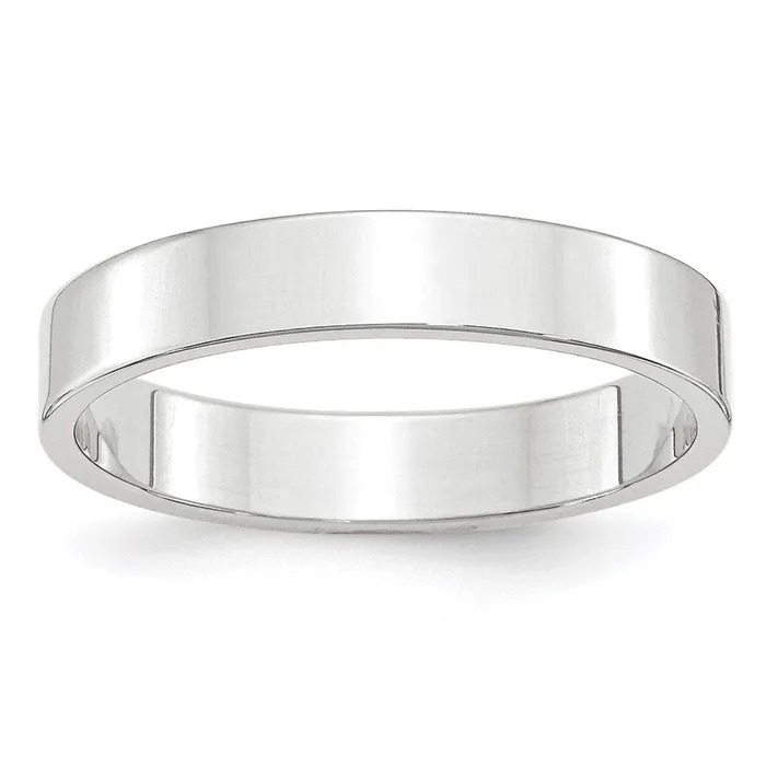 Rings Goldia Solid 10K White Gold 4mm Light Weight Flat MensWomens Wedding Band Ring Size 12 Rings Goldia Solid 10K White Gold 4mm Light Weight Flat MensWomens Wedding Band Ring Size 12