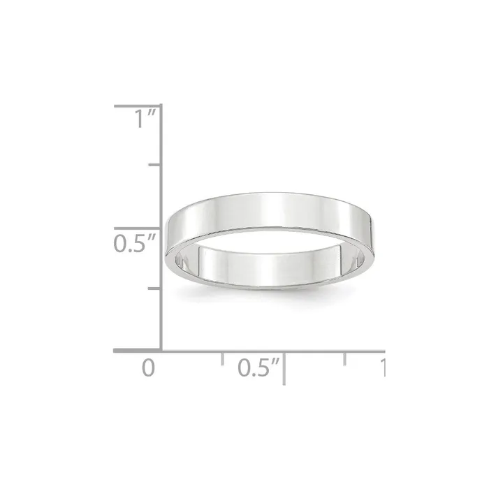 Rings Goldia Solid 10K White Gold 4mm Light Weight Flat MensWomens Wedding Band Ring Size 12 Rings Goldia Solid 10K White Gold 4mm Light Weight Flat MensWomens Wedding Band Ring Size 12