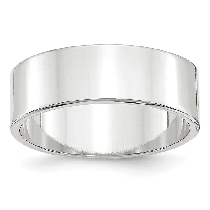 Rings Goldia Solid 10K White Gold 7mm Light Weight Flat MensWomens Wedding Band Ring Size 105 Rings Goldia Solid 10K White Gold 7mm Light Weight Flat MensWomens Wedding Band Ring Size 105