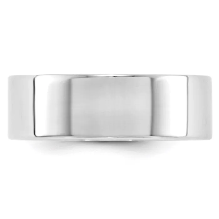 Rings Goldia Solid 10K White Gold 7mm Light Weight Flat MensWomens Wedding Band Ring Size 105 Rings Goldia Solid 10K White Gold 7mm Light Weight Flat MensWomens Wedding Band Ring Size 105