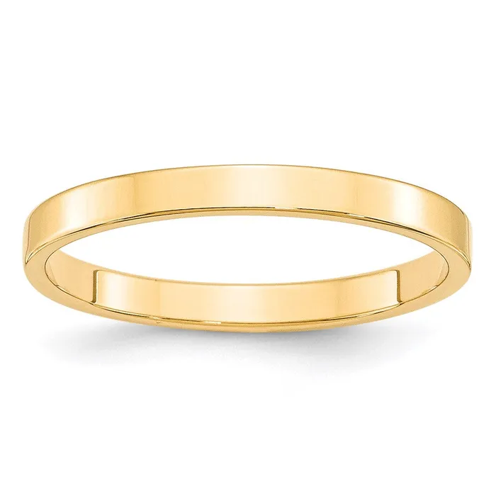 Rings Goldia Solid 10K Yellow Gold 25mm Light Weight Flat MensWomens Wedding Band Ring Size 125 Rings Goldia Solid 10K Yellow Gold 25mm Light Weight Flat MensWomens Wedding Band Ring Size 125